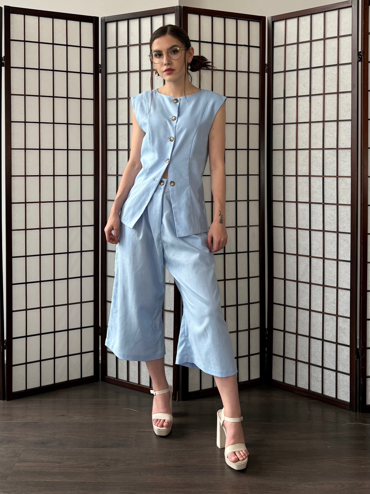 Mary May Vest - Baby Blue