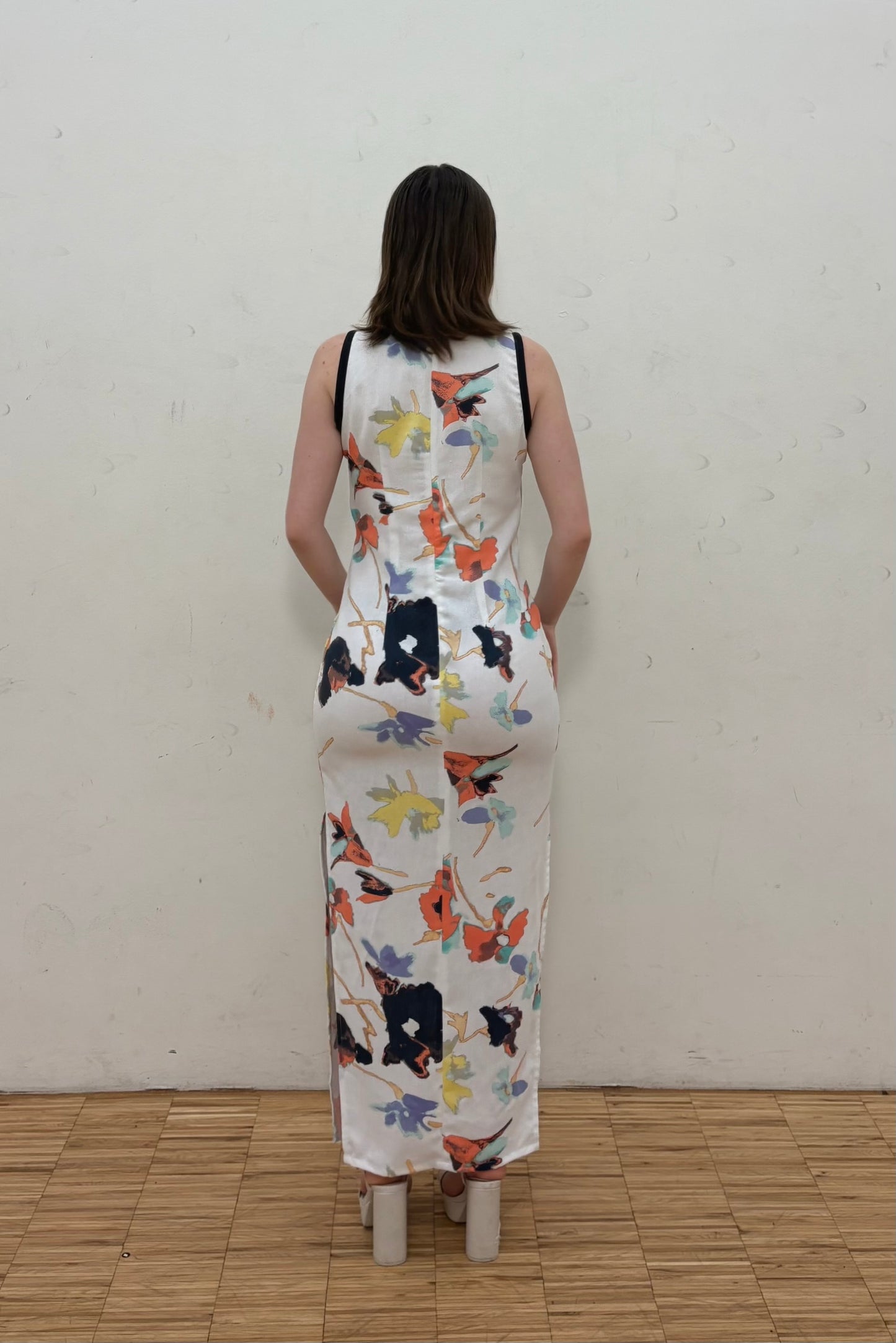 Peak-A-Boo Dress - Ivory Garden