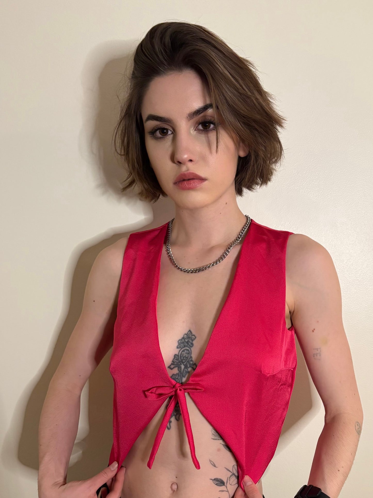 Petalo De Rose Vest - Flirty Pink