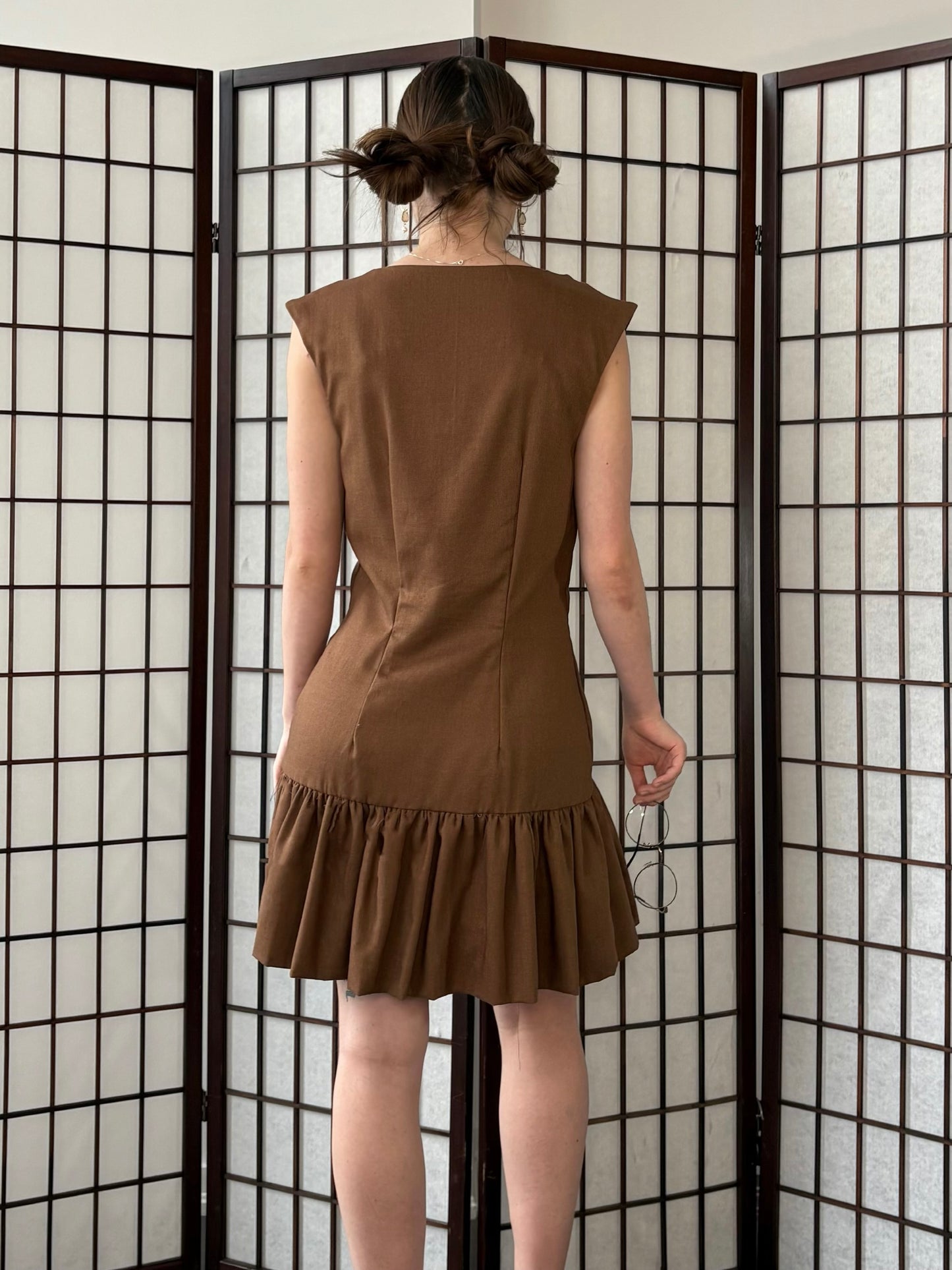 Suzy Q Dress - Chestnut