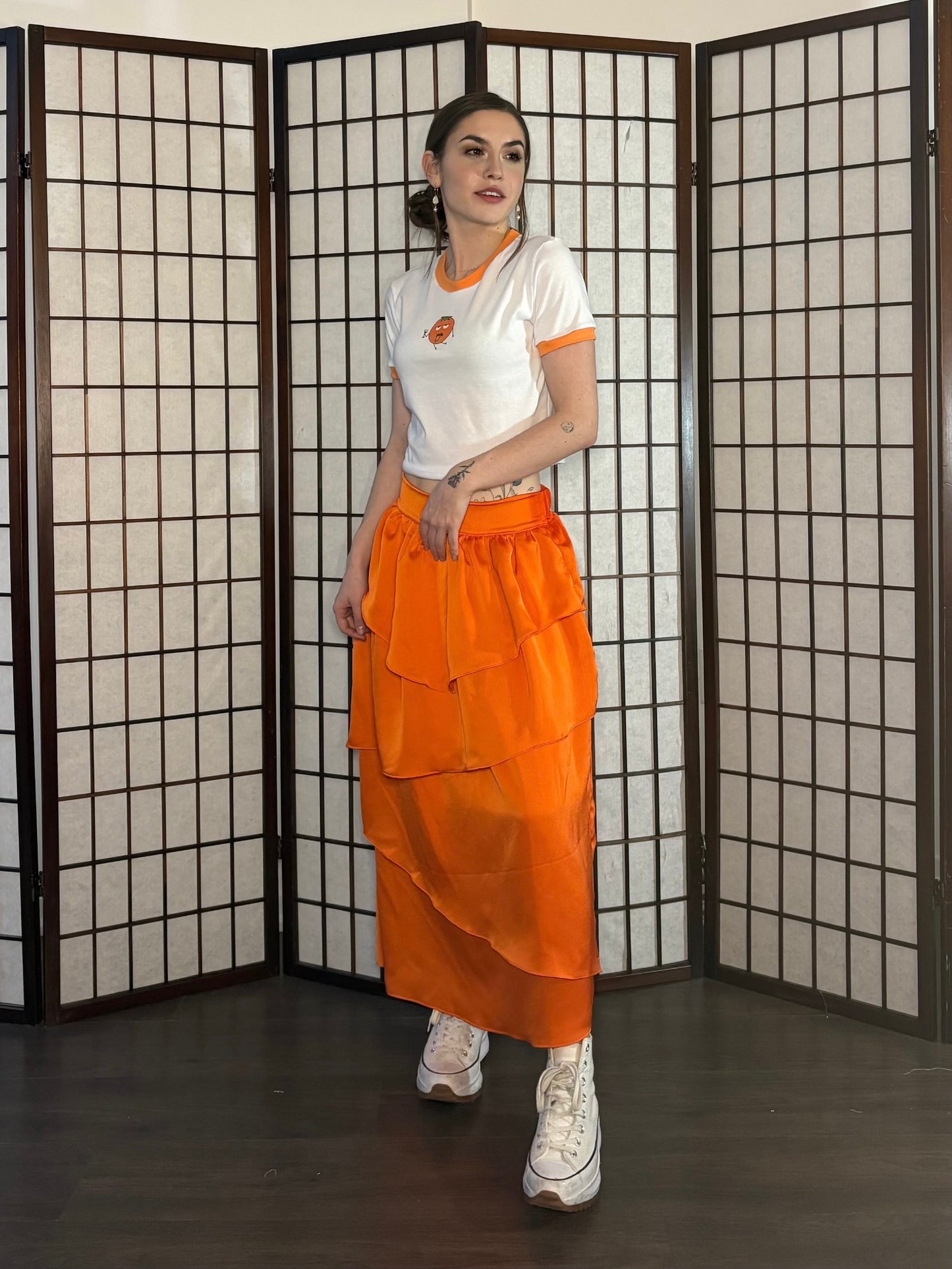 Rosaleda Skirt - Drunk Orange