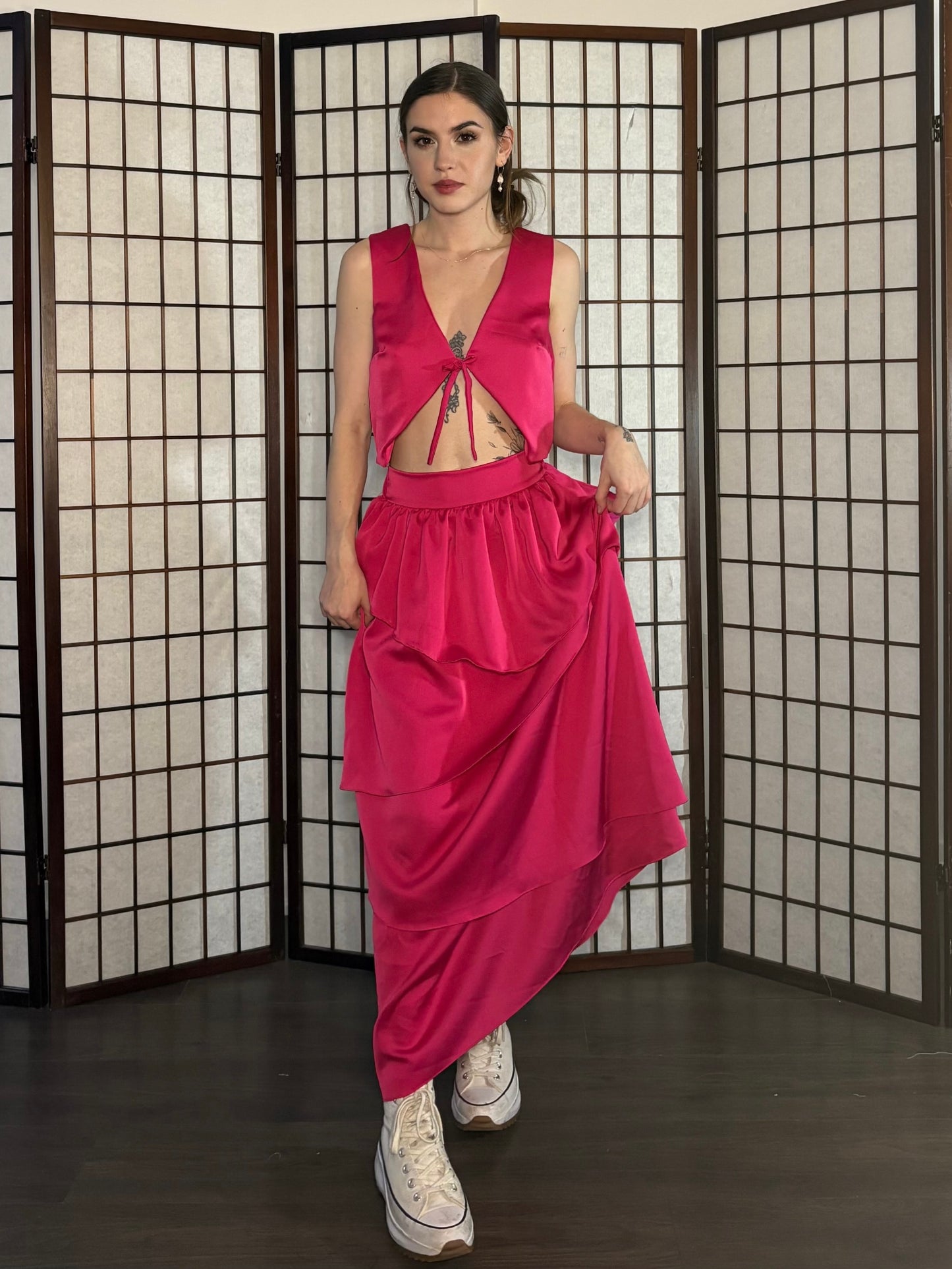 Rosaleda Skirt - Flirty Pink