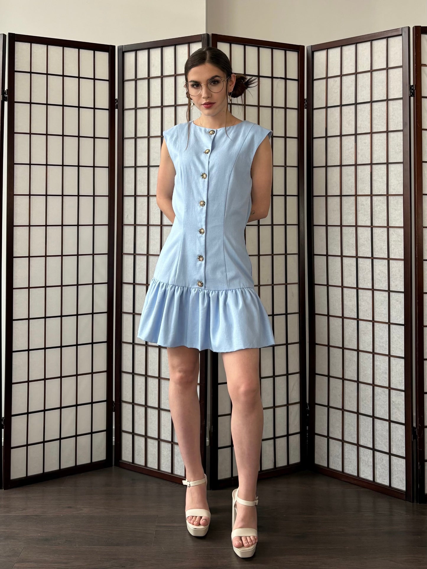 Suzy Q Dress - Baby Blue