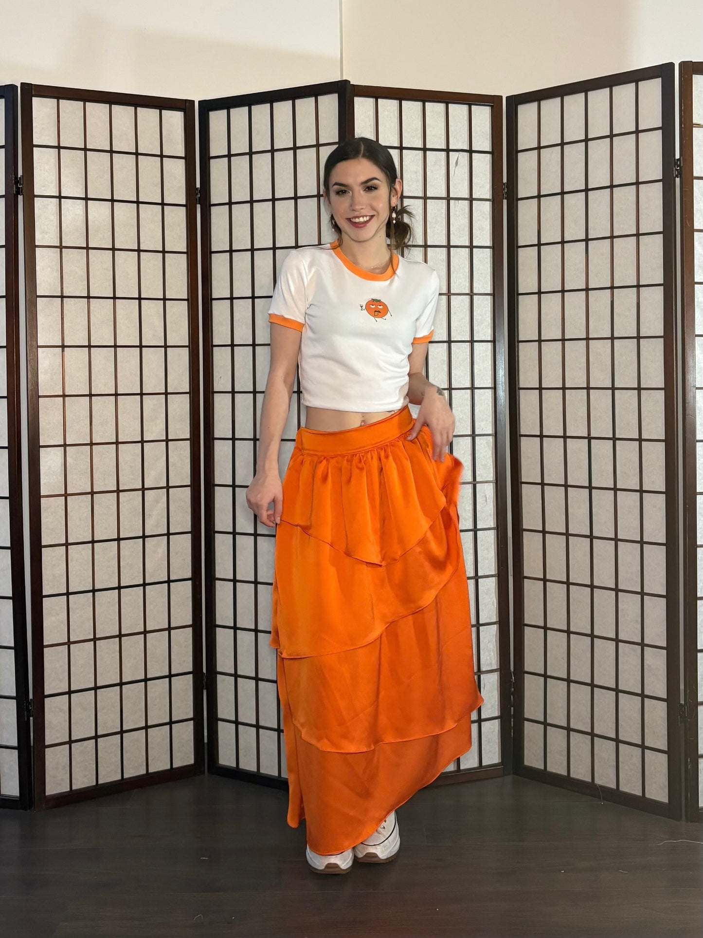 Rosaleda Skirt - Drunk Orange