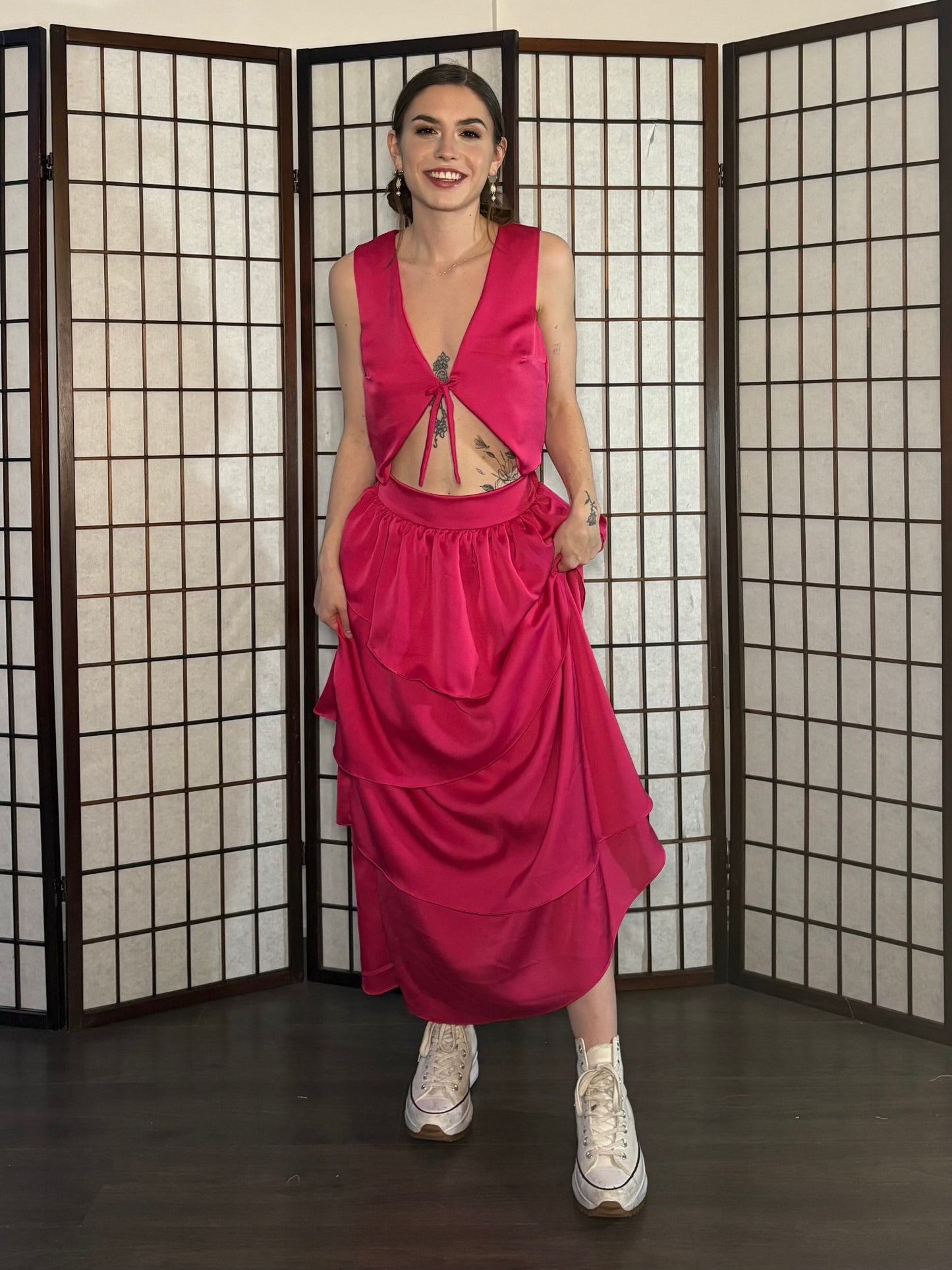 Rosaleda Skirt - Flirty Pink