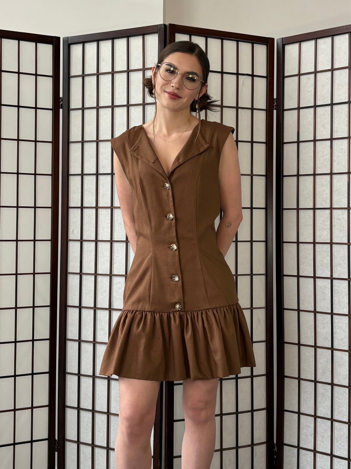 Suzy Q Dress - Chestnut