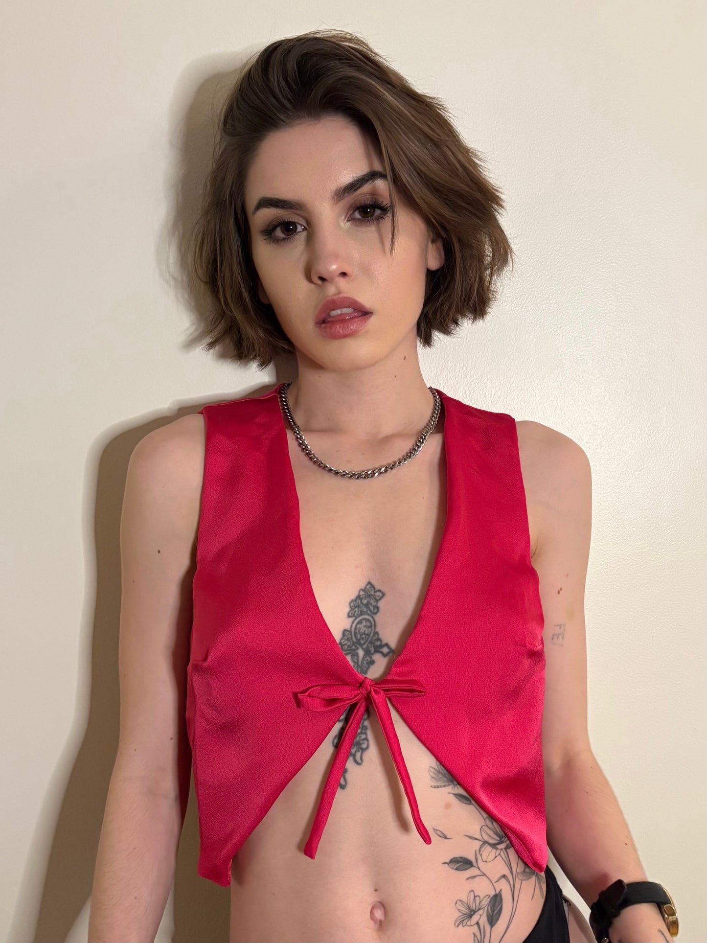 Petalo De Rose Vest - Flirty Pink