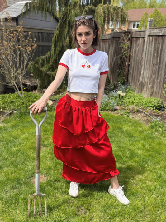 Rosaleda Skirt - Feisty Red