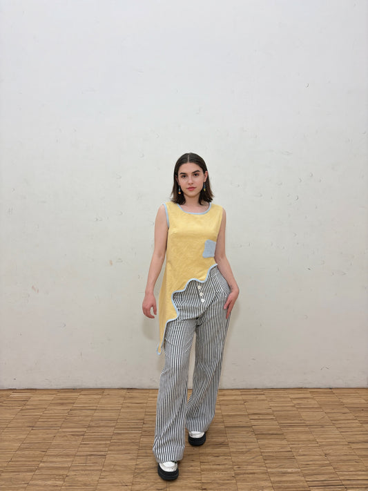 Tidal wave Top - Butter Blue