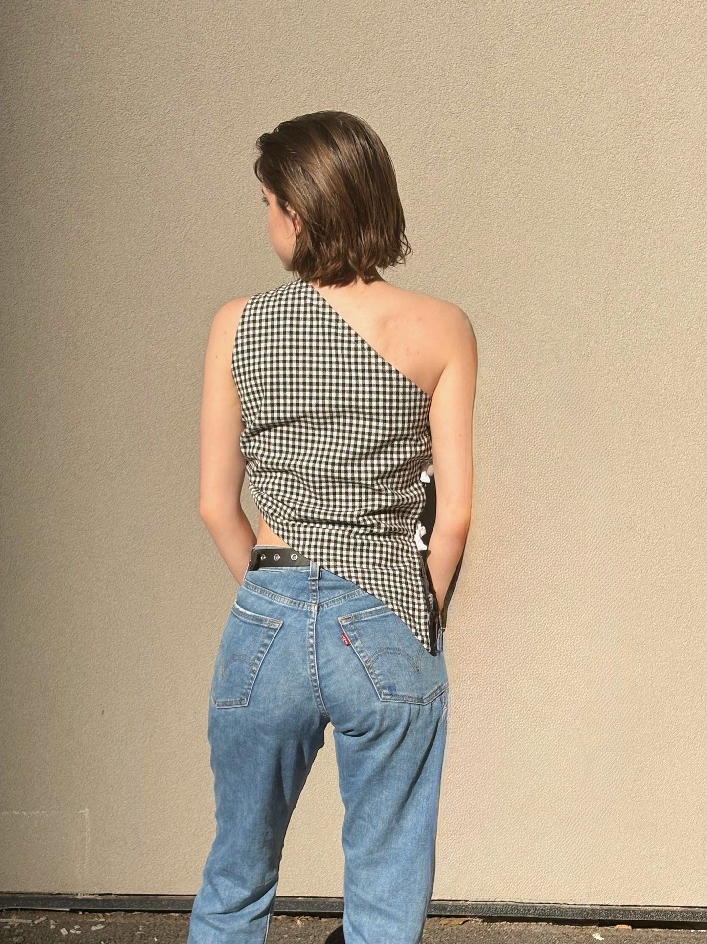 Billy Tank - Black Gingham