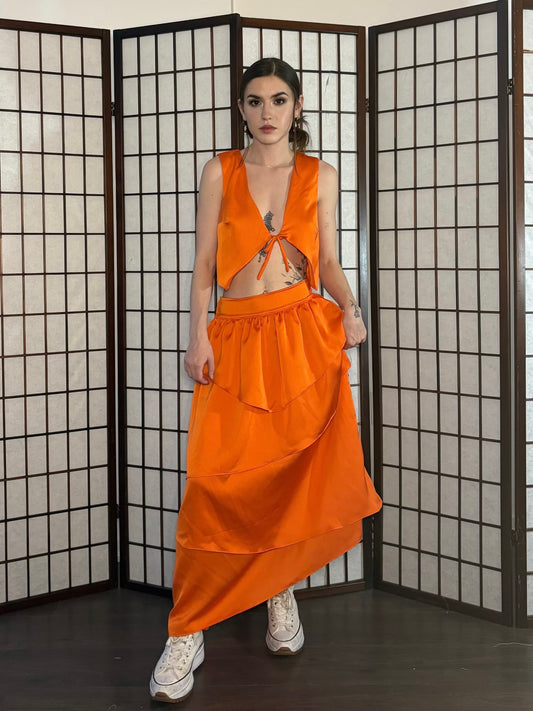 Rosaleda Skirt - Drunk Orange