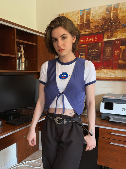 Petalo De Rose Vest - Killer Blue