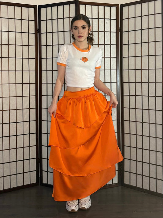 Rosaleda Skirt - Drunk Orange