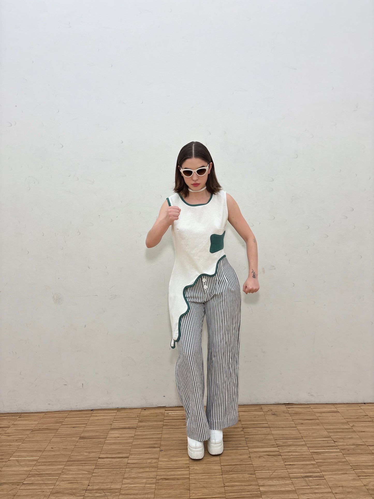 Tidal wave Top - Evergreen