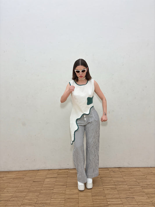 Tidal wave Top - Evergreen